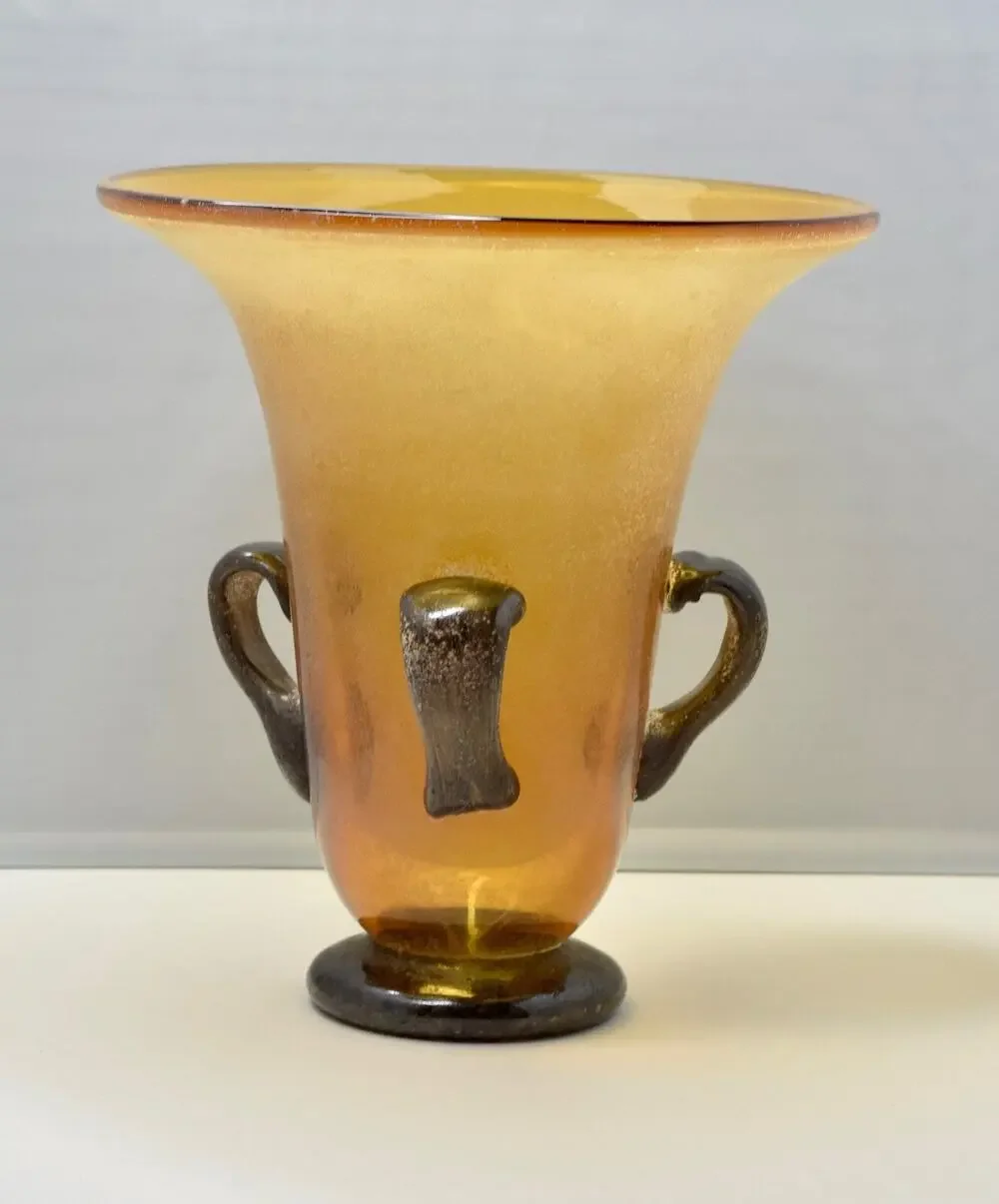Roman Amphora Tuscan Venetian Murano Art Glass 